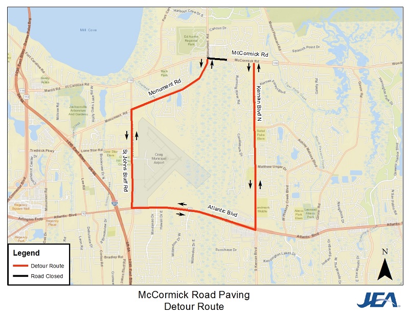 McCormick Paving - Detour Route